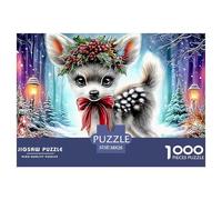 Deer in BloomEngaging 1000-Piece Jigsaw Puzzles for Adults Featuring Challenging Educational Games for Both Women And Men - A Fantastic Collaborative Activity for Adults And Kids Age 12 Years And Up