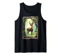 Deer in The Forest Animal Tank Top