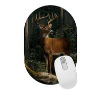 Deer in the Forest Desktop Mouse Pad, Lightweight Non-Slip Computer Mouse Pad 11" x 7.1" for Home School and Office