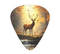 Deer In The Forest Guitar Picks Gift Set - Smooth Durable Plectrums For Acoustic, Electric & Bass Guitar, Perfect Present For Guitar Lovers & Musicians