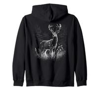 Deer in the forest nature animals deer lovers Zip Hoodie
