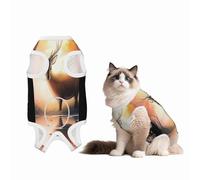 Deer in The Forest Recovery Suit for Dogs Cats After Surgery, Soft Cotton Post-Surgery Suit for Male and Female Pet