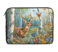 Deer in The Forests Laptop Sleeve Cute Tablet Case Briefcase Carrying Work Bag Purse Pouch 15inch