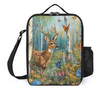 Deer in The Forests Lunch Bag Portable Lunch Box Cooler Bags Container Tote Bag for Women Men