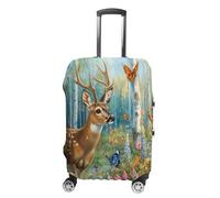Deer in The Forests Suitcase Cover Washable Luggage Protective Covers Travel S