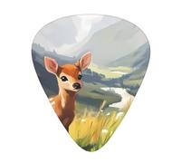 Deer In The Meadow Guitar Picks Gift Set - Smooth Durable Plectrums For Acoustic, Electric & Bass Guitar, Perfect Present For Guitar Lovers & Musicians