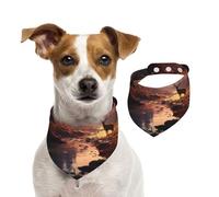 Deer in The Red Leaf Forest Dog Bandana for Small Medium Large Dogs, Cat Dogs Kerchief Triangle Bibs Scarf for Girl Or Boy
