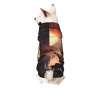 Deer in The Red Leaf Forest Dog Hoodie – Soft & Breathable Polyester Pet Clothes for Small, Medium, and Large Dogs