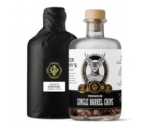 Deer Jimmy's® DIY Cognac Kit | Premium Cognac Distilleries Oak Barrel Chips | Great Gift for Men, Christmas, Father's Day, Valentine's Day and Birthday