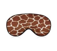 Deer Leopard Pattern Unisex Light-Blocking Eye Mask Sleep Mask Suitable for Naps at Home, in The Office, and on Airplanes