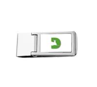 Deer Lie Outline Grassland Slim Money Clip Stainless Holder Pocket Wallet