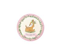 Deer Little One Paper Dinner Plates I Pink I Paper I 8 Pcs.