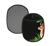 Deer Looking into The Distance 2PCS Silicone Pot mat - Kitchen Table/Outdoor Picnic/hot Pot Essential (1-2 Pieces Optional)
