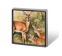Deer Mama And Little Custom Lapel Pins Square Brooch Tie Suit Dress Accessories for Men Women Wedding Birthday