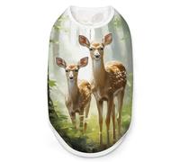 Deer Mama And Little Dog Shirt Pet Clothes Summer T-Shirts Sleeveless Tank Top for Small Puppy Cat