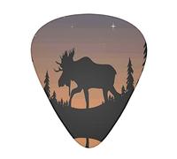 Deer Mountain Pine Tree Wilderness Advanced guitar pick 12 pieces Three thicknesses for bass, electric guitar, acoustic guitar bag