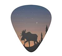 Deer Mountain Pine Tree Wilderness Advanced guitar pick 12 pieces Three thicknesses for bass, electric guitar, acoustic guitar bag