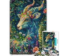 Deer Nature Animal Wooden Puzzle Gift, Adults, 1000 Pieces | Section-by-section building: easier piece organisation on weekends.
