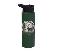 Deer Nature Outdoor Graphic Elk Stainless Steel Insulated Water Bottle