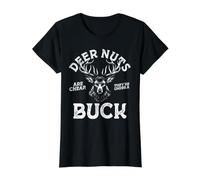 Deer Nuts are Cheap. They're Under a Buck Value Graphic T-Shirt, Women, Black, L