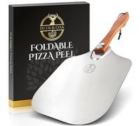 Deer & Oak 12 Inch Pizza Peel - Wooden & Aluminium Foldable Paddle - Pizza Oven Accessories - Easy Storage, Ideal for Any Pizza Oven