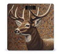Deer on Brown Background Digital Body Weight Scale High Precision Bathroom Scale with LCD Display, Accurate Weight Scale for Home