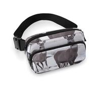 Deer on Frozen Wilderness Fanny Pack for Women Men Adjustable Waist Bag Belt Bag for Travel Sports Hiking, style, 20x13cm