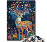 Deer on Mountain Puzzles for Adults Teens 1000 Pieces,Family Game Stress Reliever Difficult Challenge Great Gifts And Toys (38x26cm)