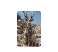 Deer on the cliff 4 Pcs Car Air Freshener Cards, Hanging Disposable Card Fresheners for Vehicles, Lavender Scented