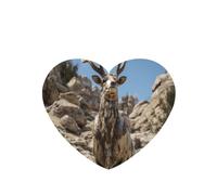 Deer on the cliff 4 Pcs Car Air Freshener Cards, Hanging Disposable Card Fresheners for Vehicles, Lavender Scented