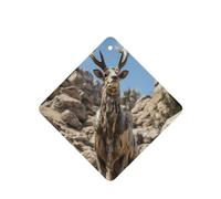 Deer on the cliff 4 Pcs Car Air Freshener Cards, Hanging Disposable Card Fresheners for Vehicles, Lavender Scented