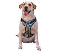 Deer on The Cliff Dog Harness - Equipped with pet Leash Reflective Straps and Quick Release Buckles - Suitable for All Types of Dogs