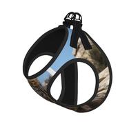 Deer on The Cliff Dog Harness - Equipped with Reflective Straps and Quick Release Buckles - Suitable for Small Cats and Dogs