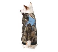Deer On The Cliff Dog Hoodie - Soft & Breathable Polyester Pet Clothes for Small, Medium, and Large Dogs