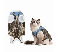 Deer on The Cliff Recovery Suit for Dogs Cats After Surgery, Soft Cotton Post-Surgery Suit for Male and Female Pet