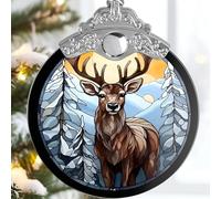 Deer Ornaments for Christmas Tree - Jocidea Deer Christmas Ornament - Beautiful Deer Ornament Gift - Holiday Keepsake - Deer Stocking Stuffer - Deer Gift