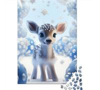 Deer Paper Jigsaw Puzzle for Adults 1000 Piece Puzzles for Teenagers Creative Jigsaw Puzzles Family Challenging Games Toys 1000pcs (38x26cm)
