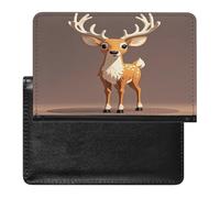Deer Passport Holder Passport Cover Protector Essentials with Credit Card Slots for Women Men