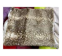Deer Pattern Animal Print Short Pile Faux Fur Fabric Craft Cloth Kid Sewing Crafting Decorative - 45cmx160cm DIY Craft Supply, Hobby, Costume, Decoration (Color : Camel)