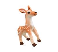 Deer Plush Decor Stuffed Animal Realistic Toy, Soft Polyester Plush with PP Cotton for Cuddle Display and Home Styling Wildlife Decor Standing Animal Doll Soft Display Toy Nature Room Accent Stuffed