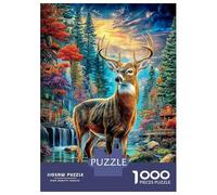 Deer Puzzle 1000-Piece for Adults And Kids, Difficult Jigsaw Puzzle, Challenging & Relaxing Gift 38x26cm/1000pcs