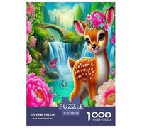 Deer Puzzle 1000Pc Jigsaw Adults Kids Puzzles Creative Geometric Presents Challenging And Brainteasing Creativity & Gift Giving 1000pcs 38x26cm/1000pcs