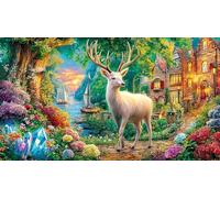 deer Puzzle for Adults 1000 Piece Impossible Hard Difficult Challenging Educational Game Decompression Fun Present & Activity for Home 70x50/1000pcs