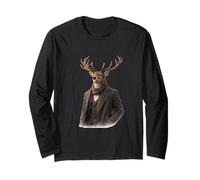 Deer Refined Leadership Aesthetic Long Sleeve T-Shirt