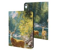 Deer River Mountain Spring Forests Case Compatible with iPad 10th (10.9in) iPad 9th / 8th / 7th Generation (2021/2020/2019)