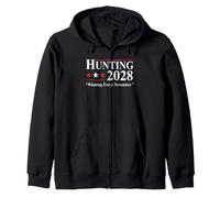 Deer Season Election Parody Hunting Dad Funny Design Zip Hoodie