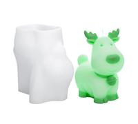 Deer Shaped Mould,Silicone Reindeer Christmas Candle Mould | Cute Resin Casting Tool,Creative Home Party Decoration Exhibition