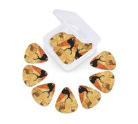 Deer Show Guitar Picks 12 Pack Thin, Medium & Heavy 3 Different Thickness Celluloid Guitar Plectrums with Storage Box Personalized Guitar Pick for Acoustic Guitar, Bass
