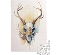 Deer Skull 1000 Pieces Puzzles for Adults & Teenager Teenager Man Woman Gift 1000pcs (38x26cm)