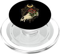 Deer Skull Head Animal Bone Mushrooms Occult Vulture Culture PopSockets PopGrip for MagSafe